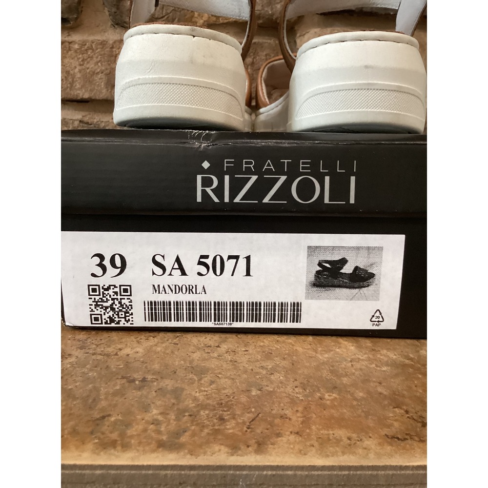 Fratelli Rizzoli SA 5071 Mandorla Brown Platform Sandals Womens 39 NEW - Picture 8 of 8